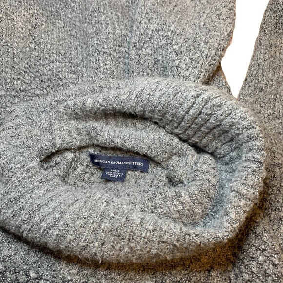 American Eagle Turtleneck Knit Sweater Grey Size Large - Picture 3 of 4